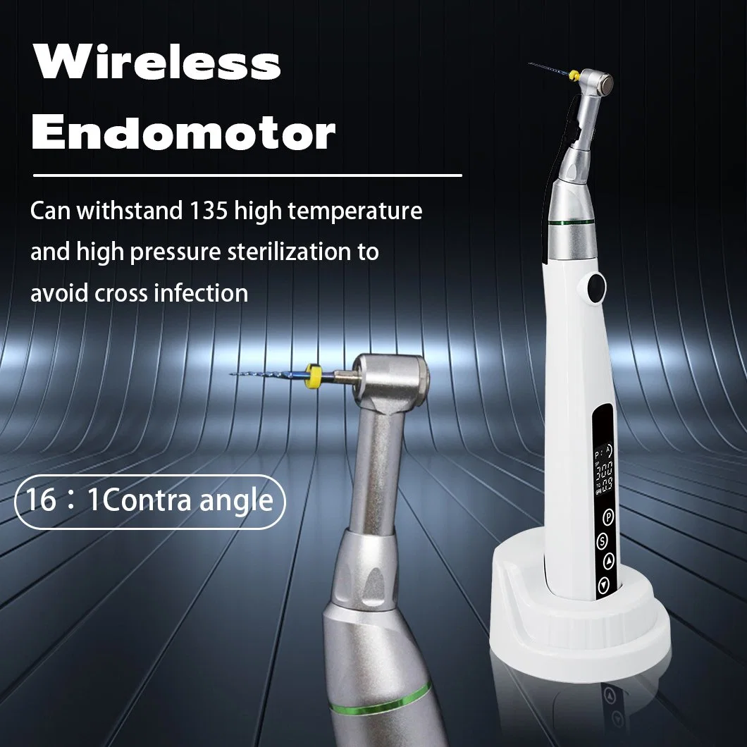 Dental Equipment 16: 1 Wireless Dental Endomotor LED Root Canal Treatment Factory Product