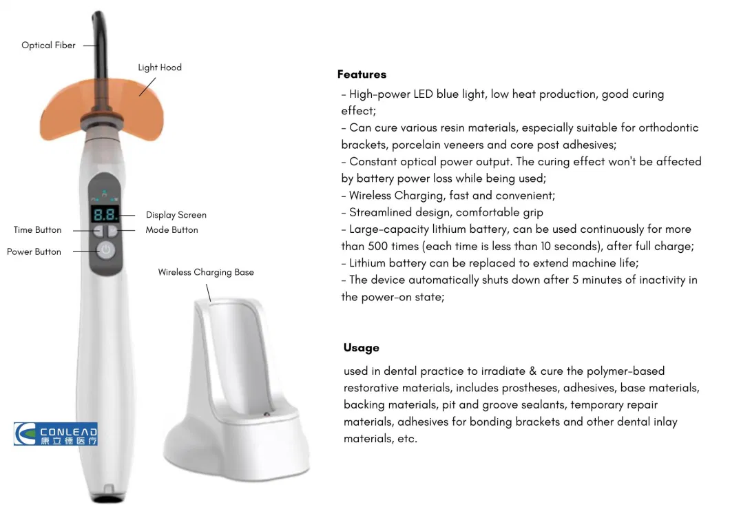 LED Dental Curing Light, Digital Lamp Curing Machine